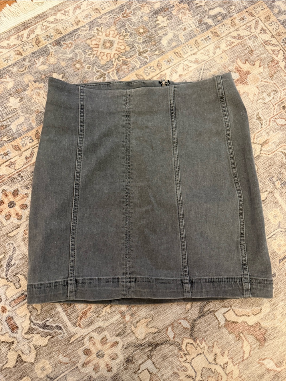 Free People Charcoal Panel Pencil Skirt